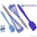 E4U Heat Resistant Stainless Steel Non-Stick Silicone Whisks Cyclone (Pack of 2) - B06XZ7HZ66